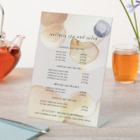 アーティザン抽象芸術水カラー金ゴールド&ネイビーメニュー価格