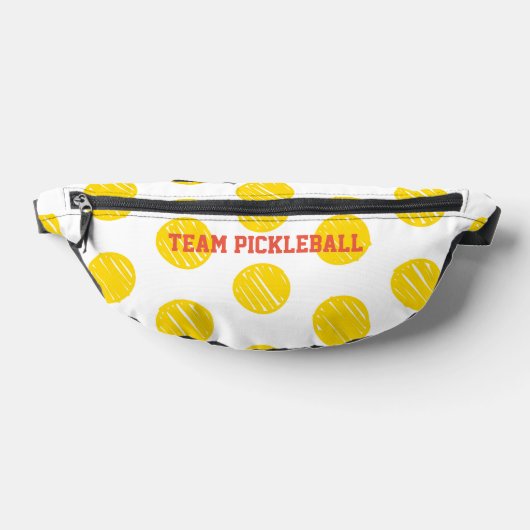 アーティザン水玉模様チームPICKLEBALLスポーツおもしろい ファニーパック (レイダウン)