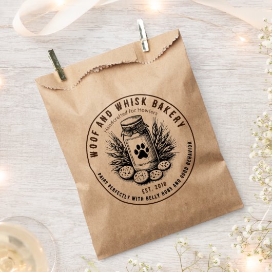 アーティザン素朴ベーカリードギーCookie フェイバーバッグ (クリップ留めされた状態)