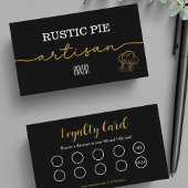 アーティザン金ゴールドベーカーベーカリーシェフハットケータリングブラック ロイヤリティカード