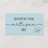 アーティザン金ゴールドベーカーベーカリーシェフハットケータリングブルー ロイヤリティカード (正面)