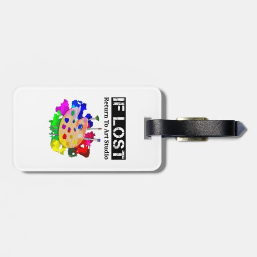 アーティスおもしろいトもしがArt Studioに戻る ラゲッジタグ (裏面横)