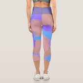 アーティスカラフルはっきりしたトのパターン カプリレギンス (裏面)