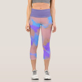 アーティスカラフルはっきりしたトのパターン カプリレギンス (正面)