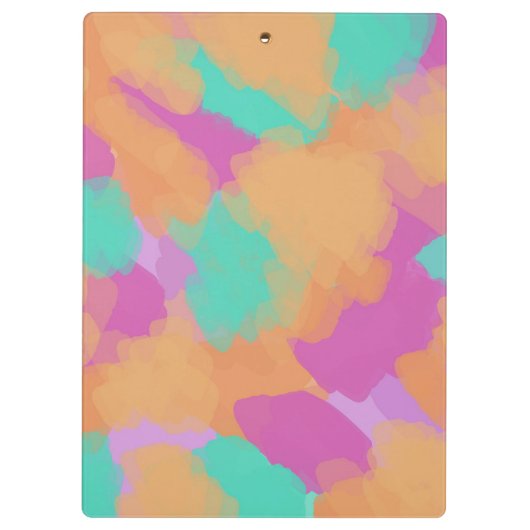 アーティスカラフルはっきりしたトのパターン+名前をカスタムする クリップボード (裏面)