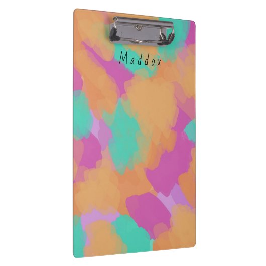 アーティスカラフルはっきりしたトのパターン+名前をカスタムする クリップボード (右)