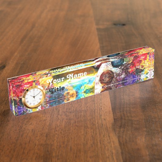 アーティスカラフルトカラーパレット デスクネームプレート (側面)