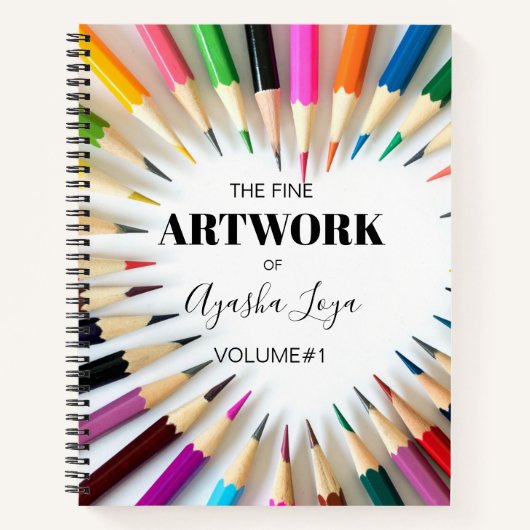 アーティスカラフルト名Sketchbook ノートブック (正面)