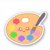 アーティスカラフルト絵を描パレット シール (正面)