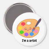 アーティスカラフルト絵を描 マグネット (正面/裏面)