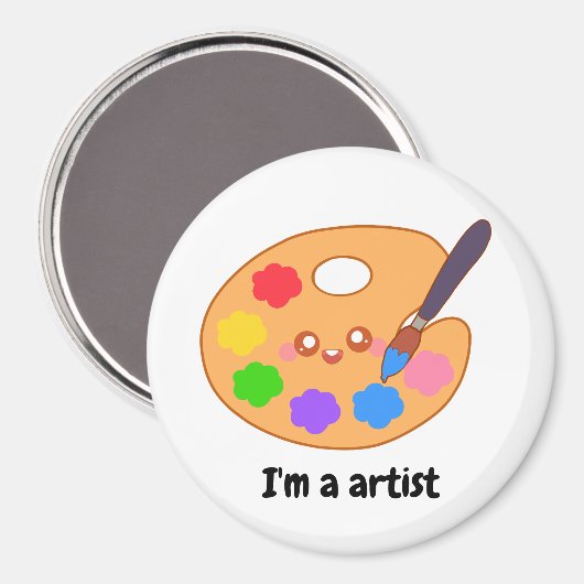 アーティスカラフルト絵を描 マグネット (正面/裏面)