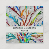 アーティスカラフルト スクエア名刺 (正面)