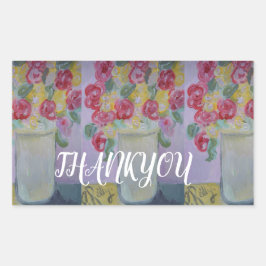 アーティスサンキュートPAULA REILLYによるシール。 長方形シール