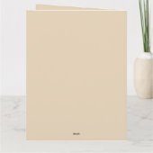 アーティスティックなカップルが手をつないで、新婚のギフト カード (裏面)