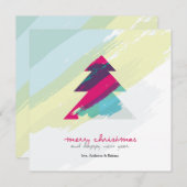 アーティスティックなクリスマスカード シーズンカード (正面/裏面)