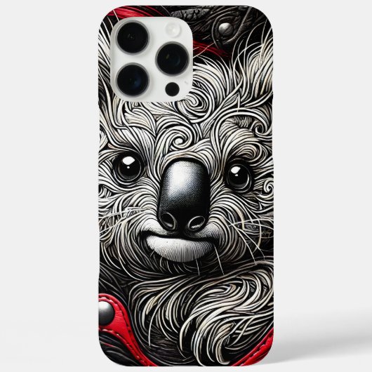 アーティスティックなコアラのデザイン Case-Mate iPhoneケース (裏面)