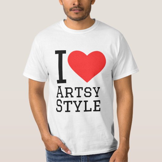アーティスティックなスタイルが好き Tシャツ (正面)