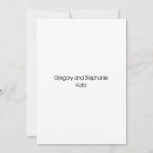 アーティスティックなスターダビッド バー・バット ミツバ祭 Save The Date 招待状 (裏面)