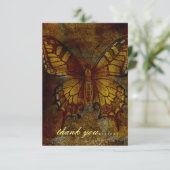 アーティスティックなバタフライノートまたは サンキューカード (スタンド正面)