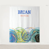 アーティスティックなバット・ミツバ党のカード タペストリー (正面)