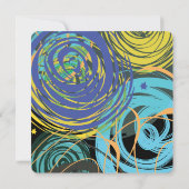 アーティスティックなバティ・ミッツヴァ招待状カード 招待状 (裏面)