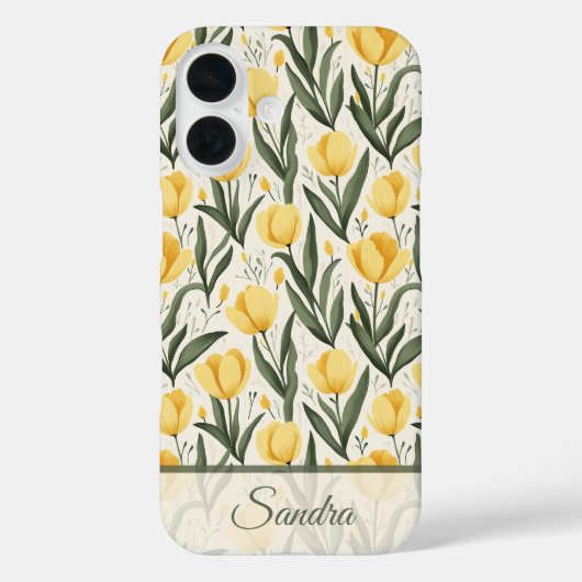 アーティスティックなホリデーギフト チューリップ名 Case-Mate iPhoneケース (裏面)