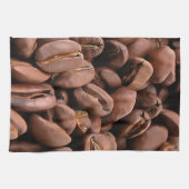 アーティスティックなローストコーヒー豆 キッチンタオル (横)