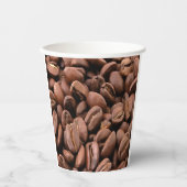 アーティスティックなローストコーヒー豆 紙コップ (正面)