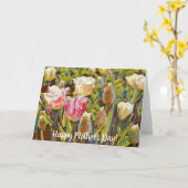 アーティスティックな印象派のチューリップの母の日カード カード (黄色い花)