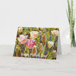 アーティスティックな印象派のチューリップの母の日カード カード