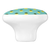 アーティスティックな夏のパイナップル柄 セラミックノブ (側面)