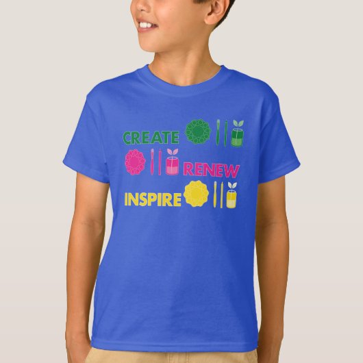 アーティスティックな春のノーリングキッズTシャツ Tシャツ (正面)