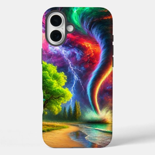 アーティスティックな竜巻のスマホケース Case-Mate iPhoneケース (裏面)