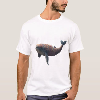 アーティスティックな糸巻きクジラグラフィックTシャツ - Uniq Tシャツ