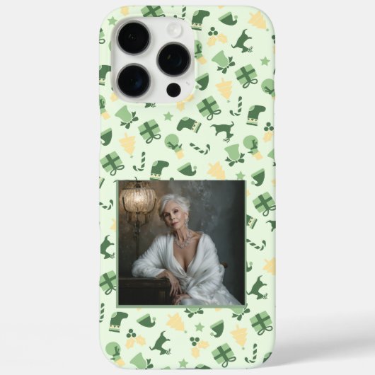 アーティスティックな結婚祝い クリスマスパターン Case-Mate iPhoneケース (裏面)