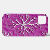 アーティスティックな質感の紫色のオイルプリントiPhoneケース Case-Mate iPhoneケース (裏面 (横))