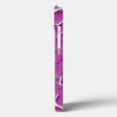 アーティスティックな質感の紫色のオイルプリントiPhoneケース Case-Mate iPhoneケース (裏面 / 左)