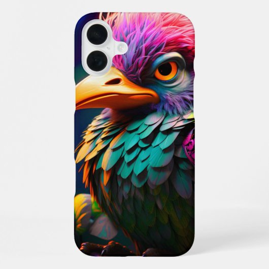 アーティスティックな鳥のスマホケース iPhoneケース (裏面)