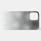 アーティスティックな黒と白のモアレ柄 Case-Mate iPhoneケース (裏面 (横))