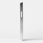 アーティスティックな黒と白のモアレ柄 Case-Mate iPhoneケース (裏面 / 右)
