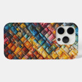アーティスティックカラフルオイルペイントスクエアスマホケース Case-Mate iPhoneケース (裏面 (横))