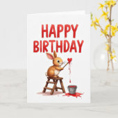 アーティスティッククリエイチャーの誕生日カード カード (黄色い花)