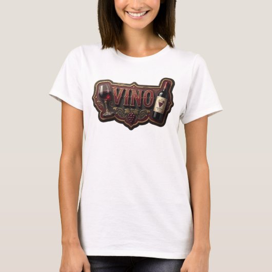 アーティスティックゴールドVINO Tシャツ (正面)