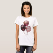アーティスティックシルバーGLITTERY BALLOONS Tシャツ (正面フル)