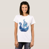 アーティスティックシルバーICE CRYSTAL SHIP Tシャツ (正面フル)