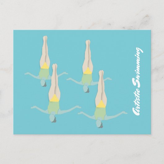 アーティスティックスイミング ポストカード (正面)