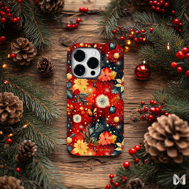 アーティスティックホリデー - 華やかな花とオーナメント Case-Mate iPhone 14 PROケース