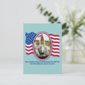 アーティスティック描写宇宙シャトルアトランティス ポストカード (スタンド正面)