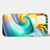 アーティスティック オーシャン サーフ Case-Mate iPhoneケース (裏面 (横))