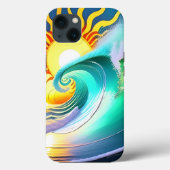 アーティスティック オーシャン サーフ Case-Mate iPhoneケース (裏面)